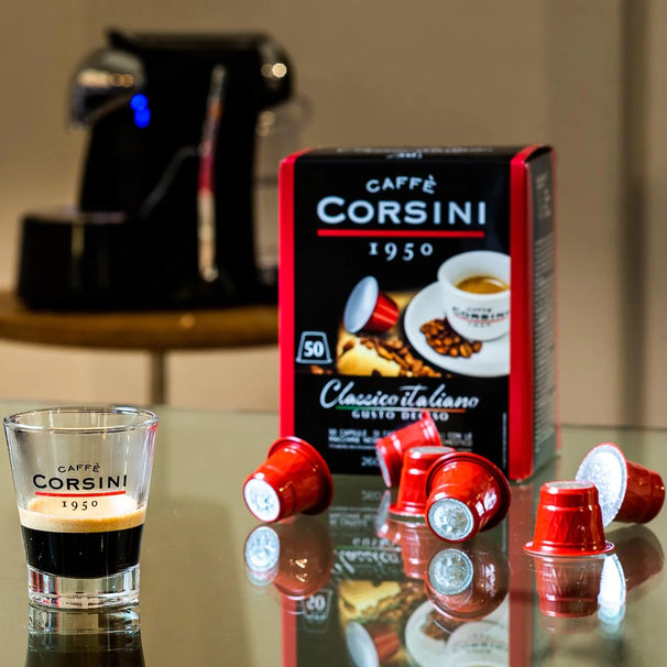Caffè Corsini Koffiecups Classico Italiano Gusto - voor Nespresso - 50 capsules