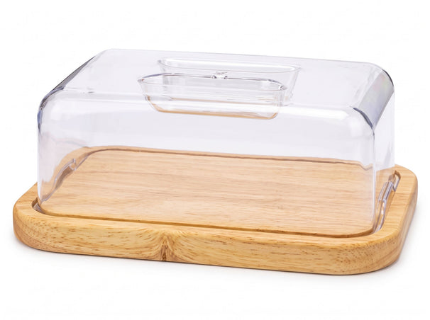 Cosy & Trendy Botervloot Rubberhout & Acryl - 19 x 14 cm