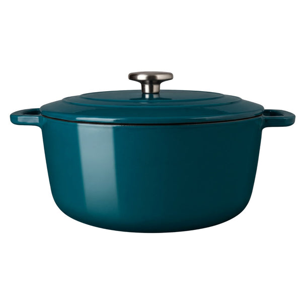 Cosy & Trendy Braadpan met deksel Fontestic Gietijzer Green Heron ø 28 cm / 6.8 Liter - geëmailleerde anti-aanbaklaag