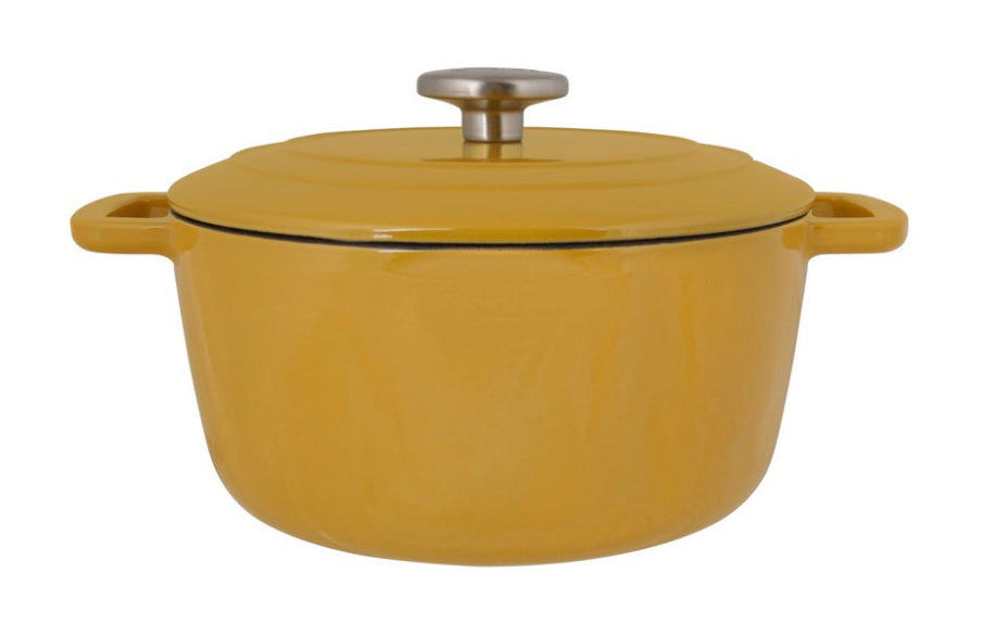 Cosy & Trendy Braadpan met deksel Fontestic Gietijzer Amber Gold Ø 20 cm / 2.7 Liter - geëmailleerde anti-aanbaklaag