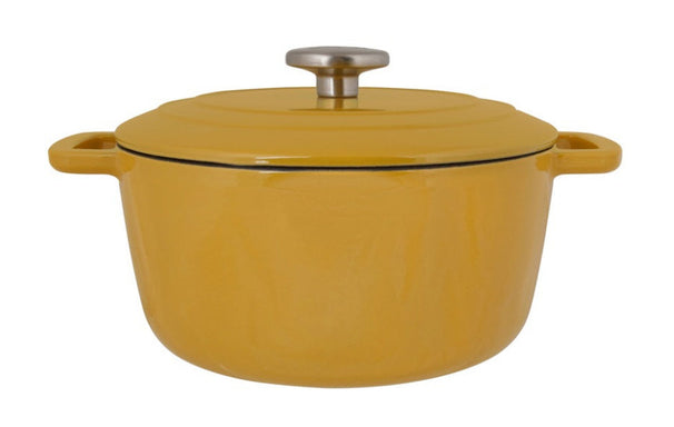 Cosy & Trendy Braadpan met deksel Fontestic Gietijzer Amber Gold Ø 20 cm / 2.7 Liter - geëmailleerde anti-aanbaklaag