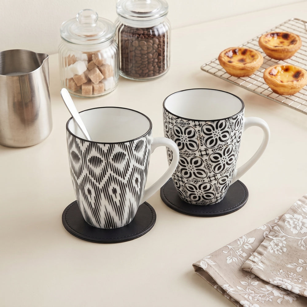 Cosy & Trendy Koffiekopjes Nikko Black 190 ml - 6 stuks
