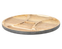 Cosy & Trendy Houten Serveerplank / Borrelplank met 4 Vakken - Acaciahout - ø 29.5 cm
