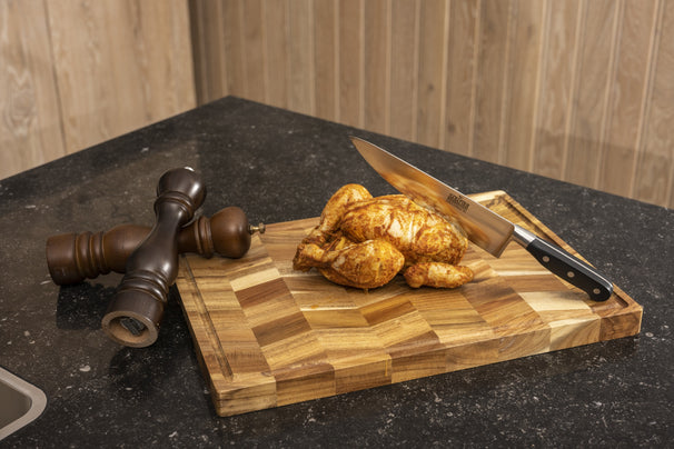 Cosy & Trendy Houten Snijplank met Sapgeul - Acacia Kopshout - 46 x 33 cm