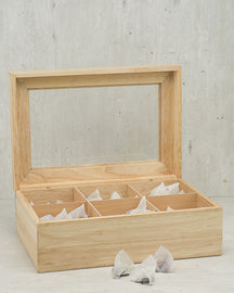 Cosy & Trendy Theedoos - Theekist - Hout - 6 vakken - 34 x 23 x 12 cm - sfeerbeeld