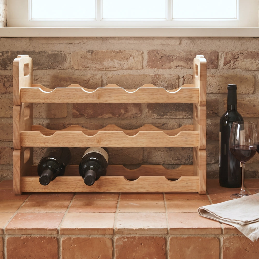 Cosy & Trendy Wijnrek Hout - Stapelbaar - 4 flessen