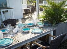 Cosy & Trendy Serviesset Laguna Azzurro 12-delig / 4 personen - 4 dinerborden, 4 ontbijtborden en 4 kommen