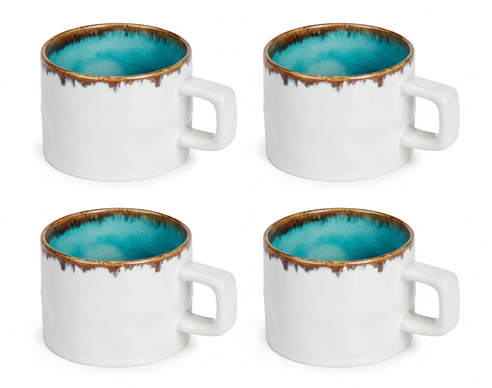 Cosy & Trendy Koffiekopjes Laguna Azzurro 230 ml - 4 Stuks