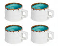 Cosy & Trendy Koffiekopjes Laguna Azzurro 230 ml - 4 Stuks
