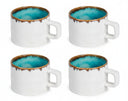 Cosy & Trendy Koffiekopjes Laguna Azzurro 230 ml - 4 Stuks