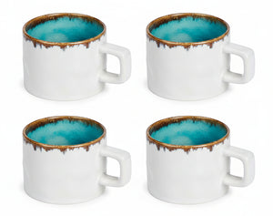 Cosy & Trendy Koffiekopjes Laguna Azzurro 230 ml - 4 Stuks