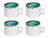 Cosy & Trendy Koffiekopjes Laguna Azzurro 230 ml - 4 Stuks