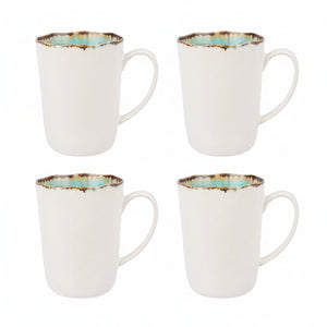 Cosy & Trendy Mokken / Bekers - Laguna Azzurro 390 ml - 4 Stuks