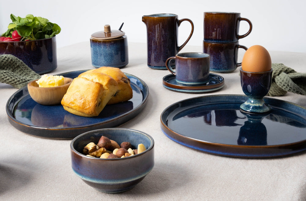 Cosy & Trendy Gebaksbordjes / Kleine Bordjes Quintana Blue ø 14 cm - 4 Stuks