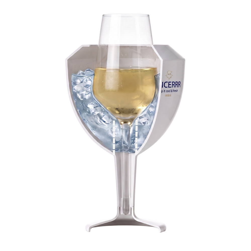 GLICERRR Wijnglas koeler en houder set + glas