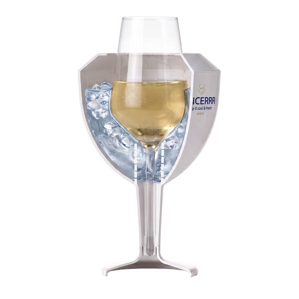 GLICERRR Wijnglas koeler en houder set + glas