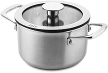 DUCQ Pannenset 6-Delig - Downdraft Geschikt - Kookpan ø 16, 18, 20, 24 cm & Steelpan ø 16 cm & Braadpan ø 26 cm + Deksels
