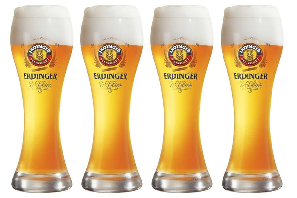 Erdinger Bierglazen Weizen 500 ml - 4 Stuks