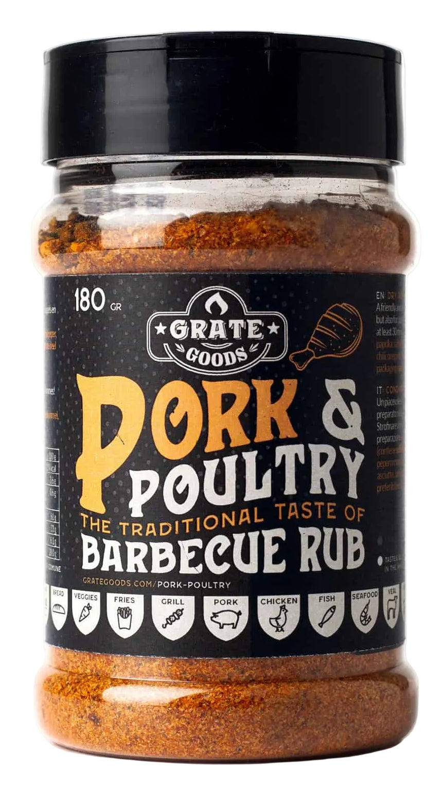 Grate Goods BBQ Rub Pork & Poultry - 180 gram