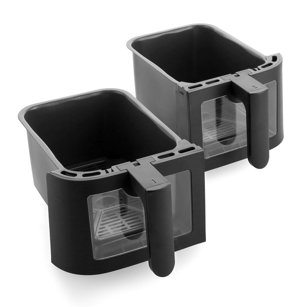 GreenPan Dubbele Airfryer Bistro Dual Zone - Zwart - 8 Liter (2 x 4 Liter)
