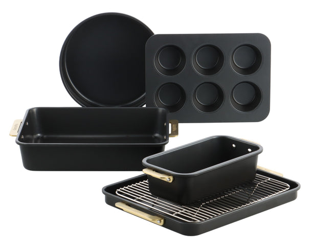 GreenPan Bakset Padova Reserve Black 6-delig - keramische anti-aanbaklaag