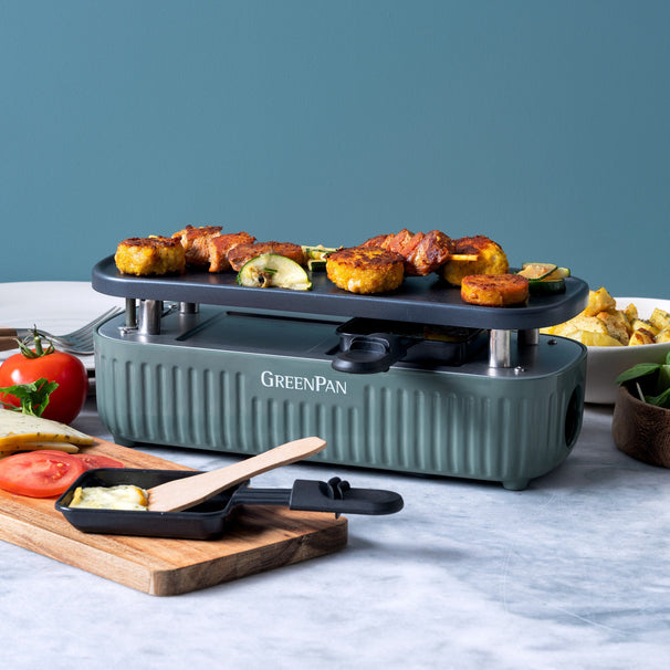 GreenPan Gourmetstel Silhouette Smokey Blue - koppelbaar - Keramische anti-aanbaklaag
