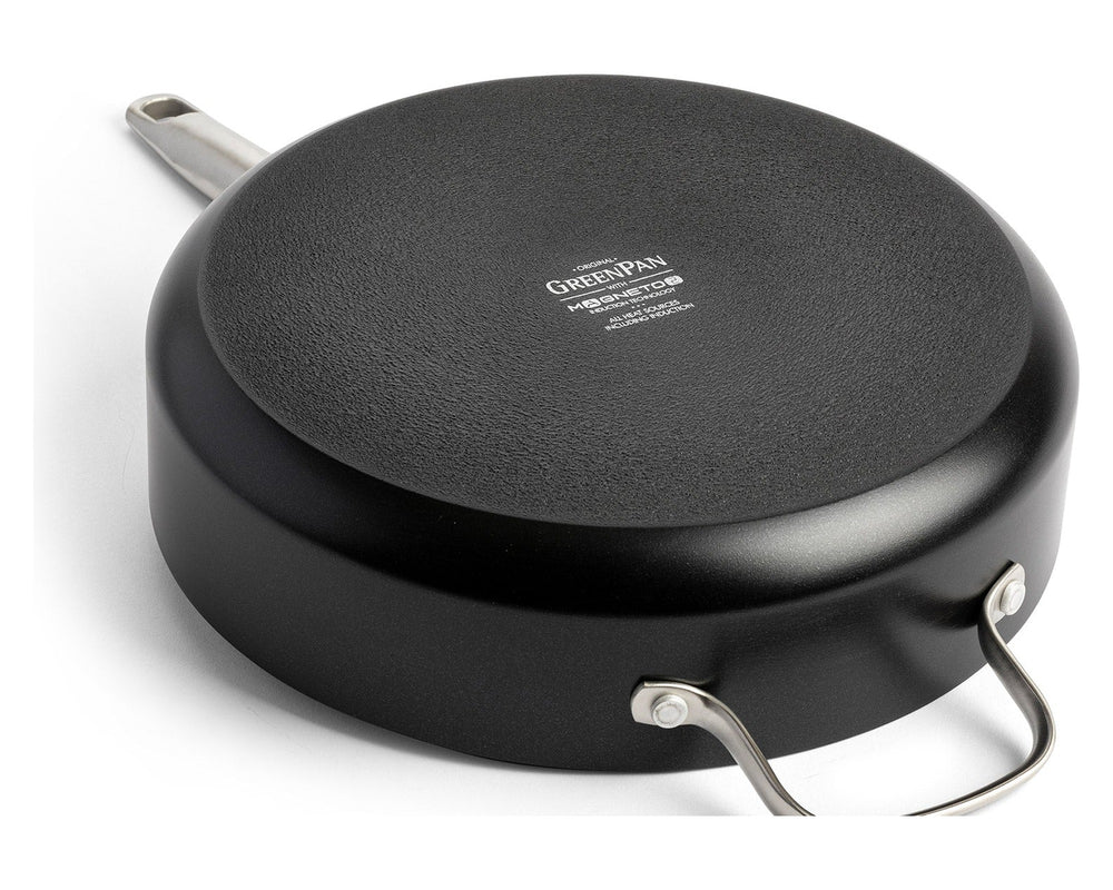 GreenPan Hapjespan met deksel Copenhagen Zwart ø 28 cm / 4.3 Liter - onderaanzicht