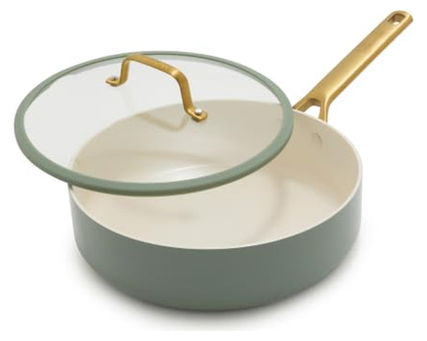 GreenPan Hapjespan met deksel Padova Reserve Pro 2.0 Green ø 26 cm - keramische anti-aanbaklaag