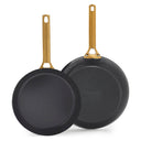 GreenPan Koekenpannenset Padova Reserve Black 2-delig - Koekenpan ø 20 & 26 cm - Keramische anti-aanbaklaag