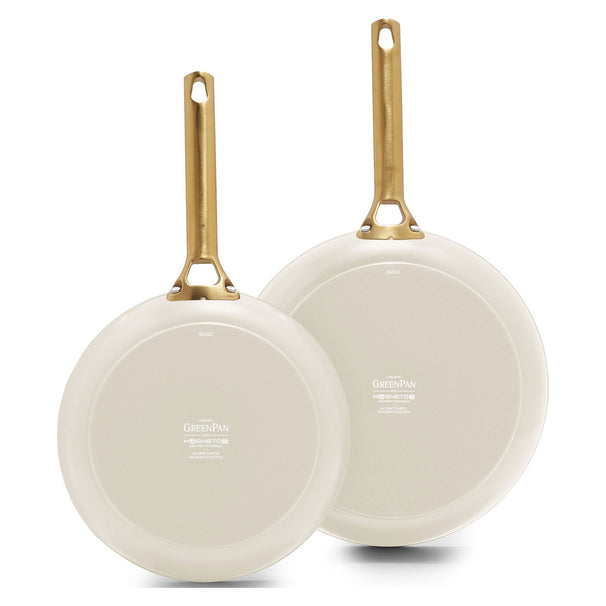 GreenPan Koekenpannenset Padova Reserve Pro 2.0 Cream 2-delig - Koekenpan ø 24 & 28 cm - Keramische anti-aanbaklaag