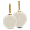GreenPan Koekenpannenset Padova Reserve Pro 2.0 Cream ø 24 & 28 cm
