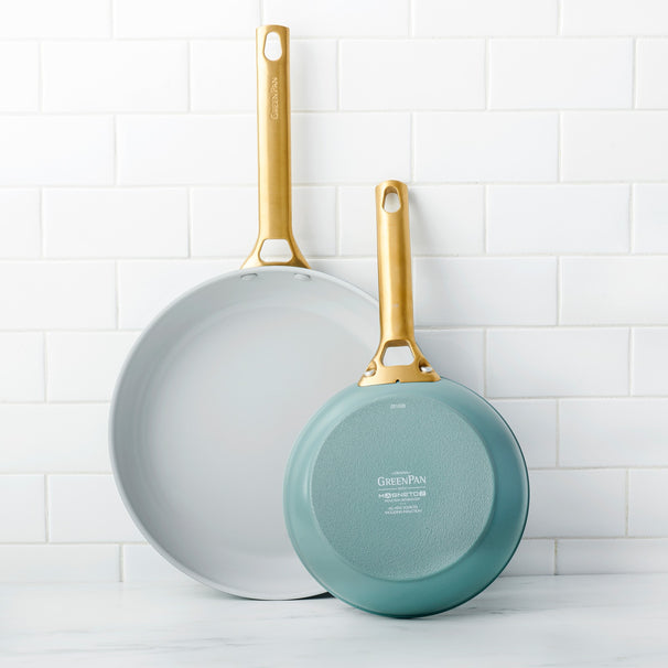 GreenPan Koekenpannenset Padova Reserve Smokey Blue 2-delig - ø 20 & 28 cm - Keramische anti-aanbaklaag