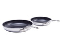 GreenPan Koekenpannenset Premiere RVS 2-delig - ø 20 & 28 cm - keramische anti-aanbaklaag