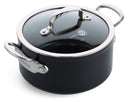 GreenPan Kookpan Barcelona Pro Zwart ø 20 cm / 3.1 Liter - keramische anti-aanbaklaag
