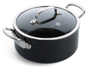 GreenPan Kookpan Barcelona Pro Zwart ø 24 cm / 4.9 Liter - keramische anti-aanbaklaag