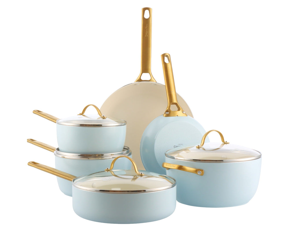 GreenPan Pannenset Padova Reserve Light Blue 6-delig