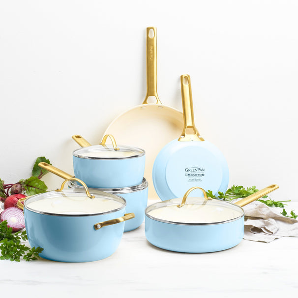 GreenPan Pannenset Padova Reserve Light Blue 6-delig -Keramische anti-aanbaklaag