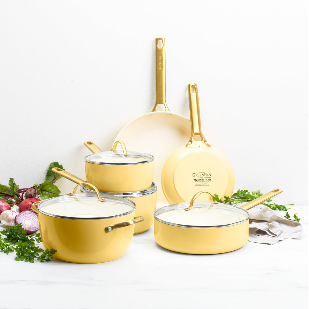 GreenPan Pannenset Padova Reserve Sunshine Yellow 6-delig - sfeerbeeld 1