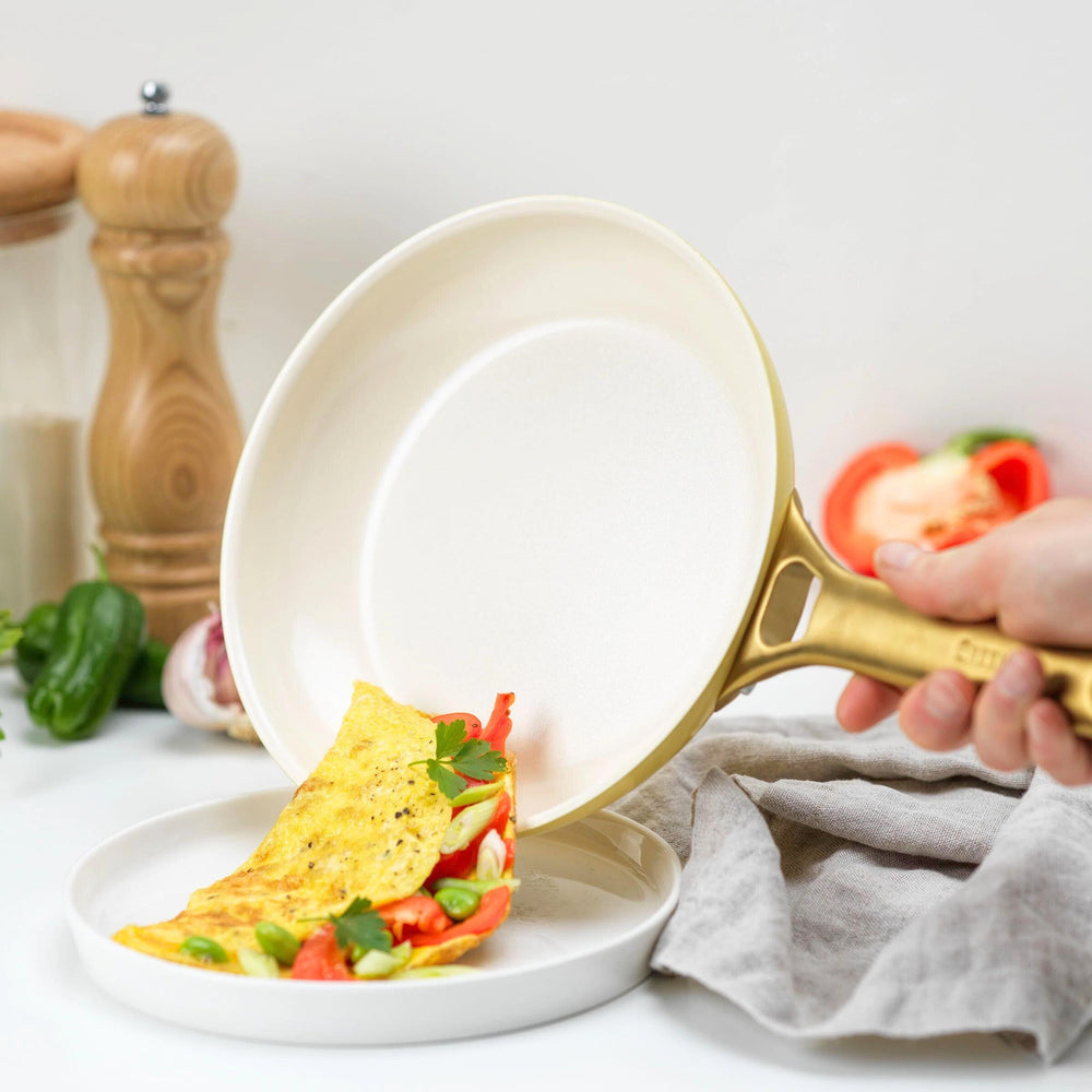 GreenPan Pannenset Padova Reserve Sunshine Yellow 6-delig - sfeerbeeld 2