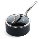 GreenPan Steelpan Barcelona Pro Zwart ø 18 cm / 2.1 Liter - met deksel - keramische anti-aanbaklaag
