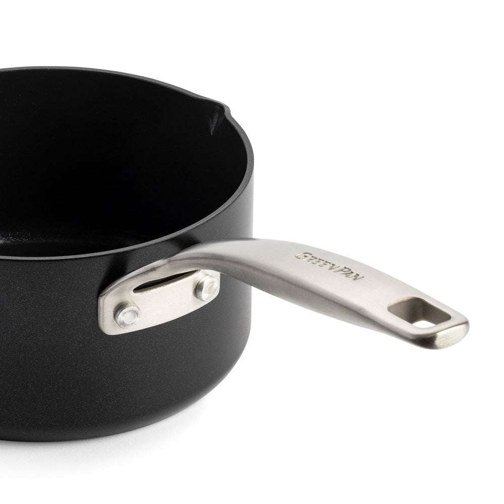 GreenPan Steelpan met 2 Schenktuiten Copenhagen Zwart ø 16 cm / 1.6 Liter - detail 1