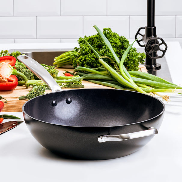 GreenPan Wokpan Copenhagen ø 30 cm / 4.8 Liter - keramische anti-aanbaklaag