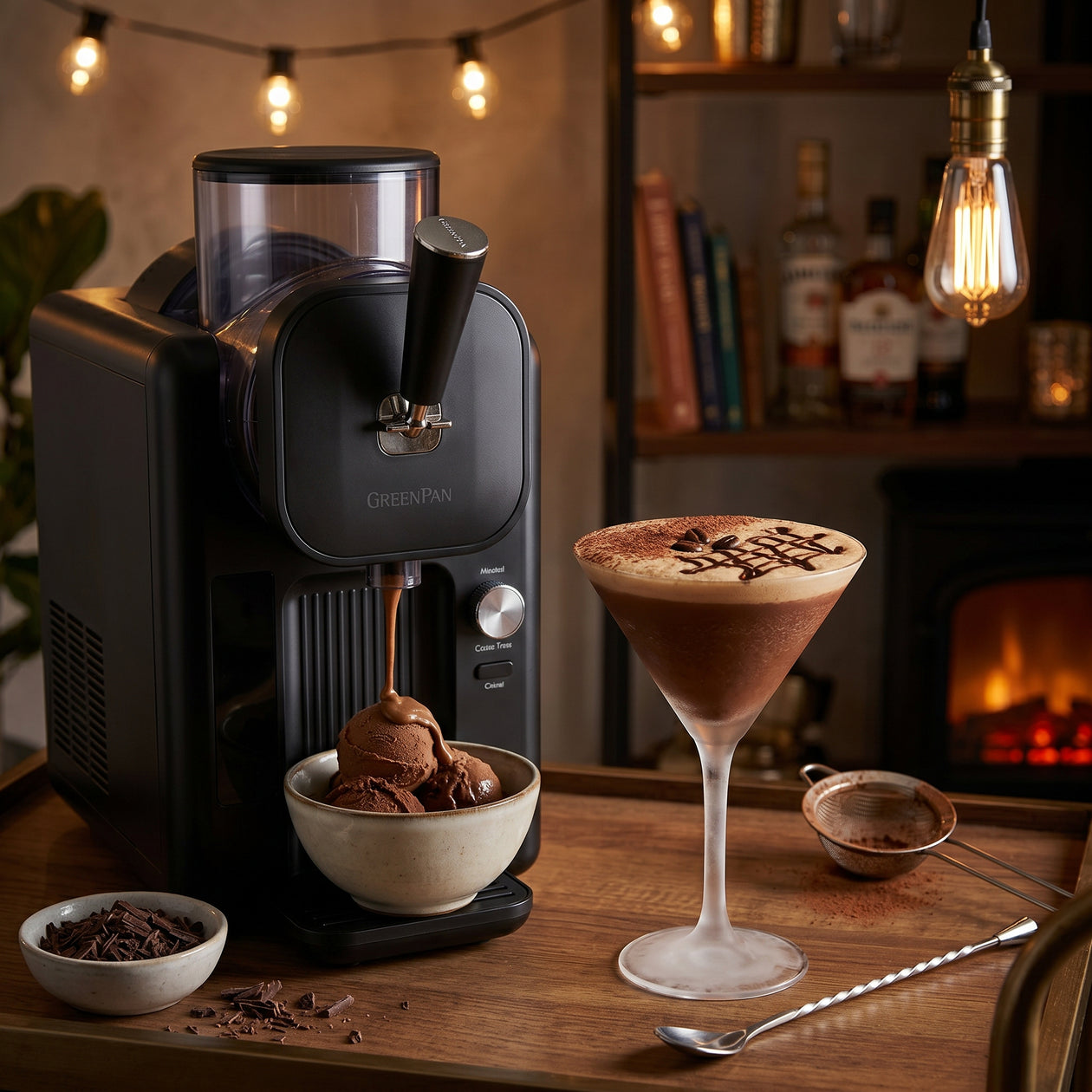 Een ijskoude, romige cocktail met espresso, wodka en chocolade