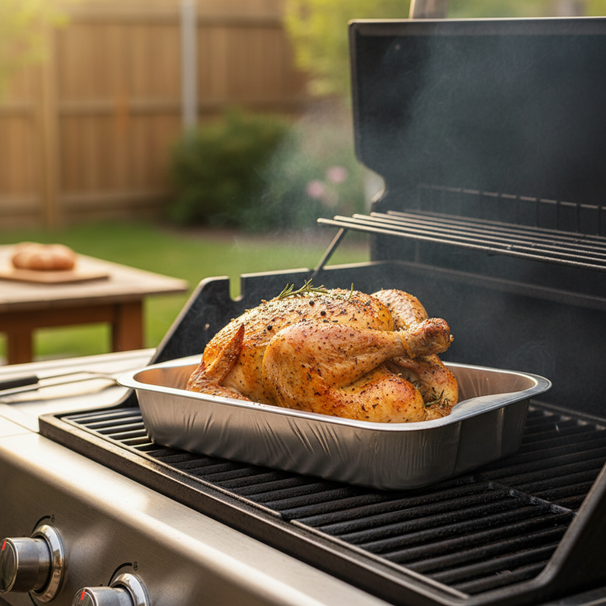 Cookinglife Grill BBQ Aluminium Bakjes / BBQ Grill Tray - 30 x 20 cm - 9 stuks