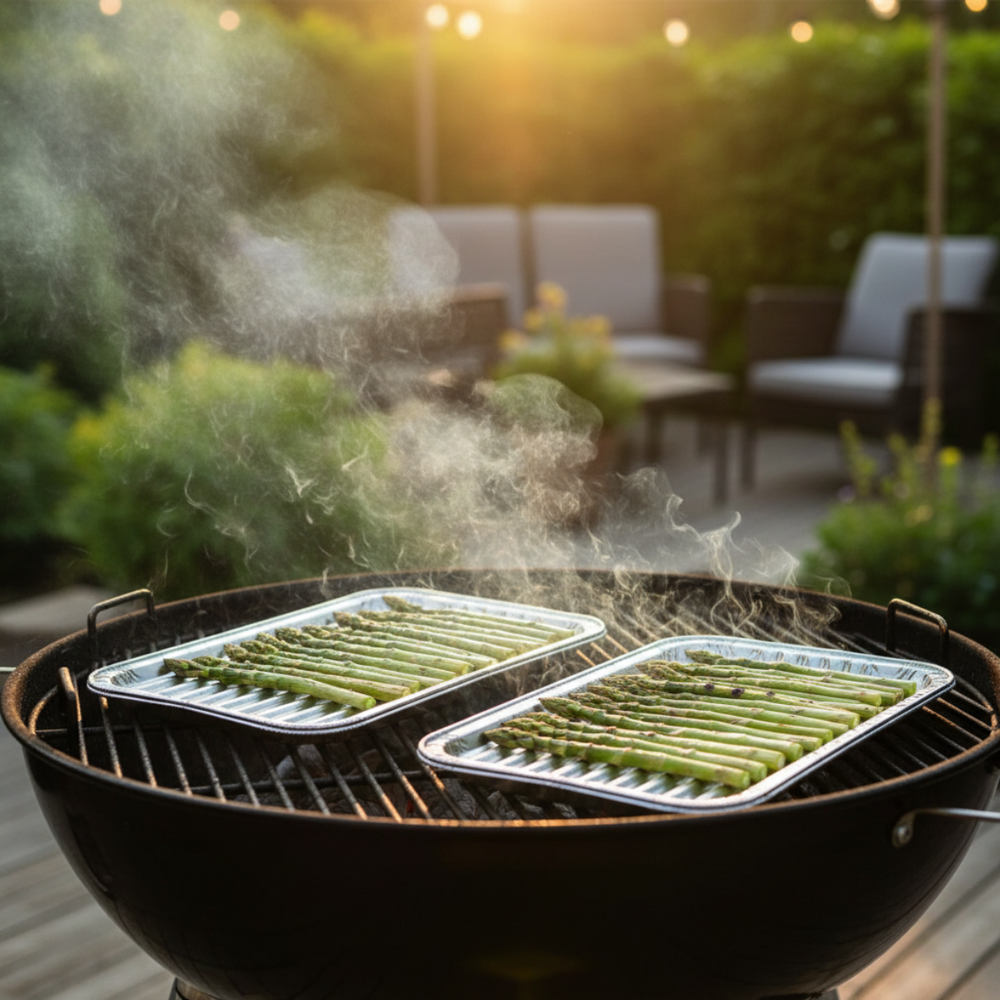 Cookinglife Grill BBQ Aluminium Bakjes / BBQ Grill Tray / Grillschaal 28 x 23 cm - 15 stuks