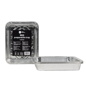 Cookinglife Grill BBQ Aluminium Bakjes / BBQ Grill Tray - 23 x 18 cm - 18 stuks