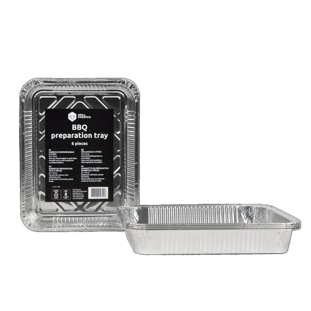 Cookinglife Grill BBQ Aluminium Bakjes / BBQ Grill Tray - 23 x 18 cm - 18 stuks