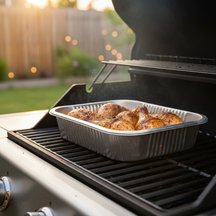 Cookinglife Grill BBQ Aluminium Bakjes / BBQ Grill Tray - 22 x 15 cm - 15 stuks