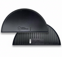 Cookinglife Grill Halve Maan Grillplaat / Plancha Gietijzer - 2-zijdig - Geschikt voor 46 cm Kamado's
