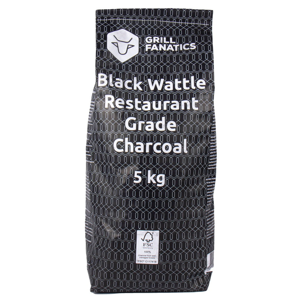 Cookinglife Grill Houtskool / Charcoal Black Wattle - 5 Kg - Restaurant kwaliteit